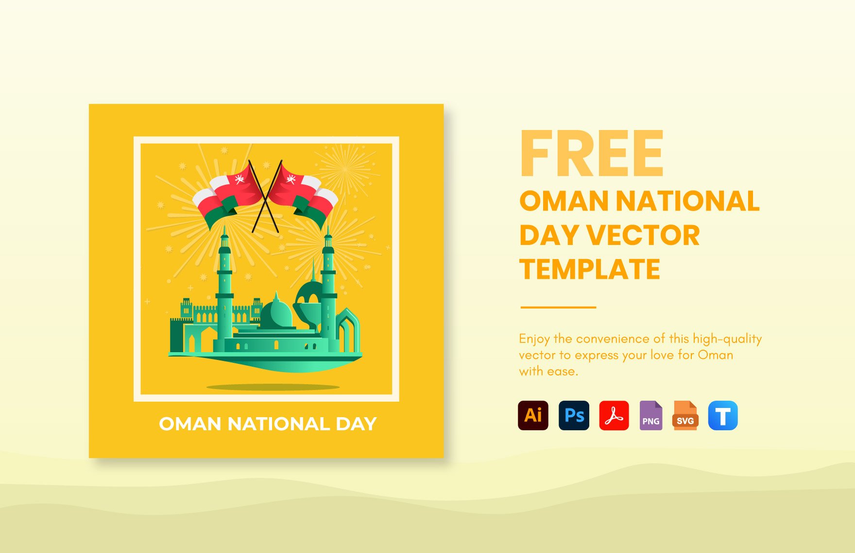 Free Oman National Day Vector in PDF, Illustrator, PSD, SVG, PNG