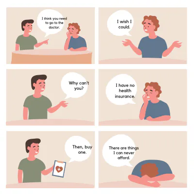 Free Medical 6 Panel Comic Strip Template to Edit Online