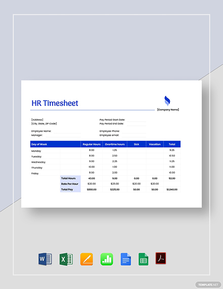 14 FREE HR Templates PDF Word Excel Google Docs Apple MAC 