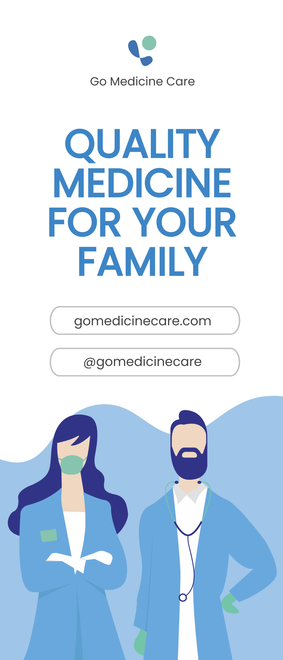 Free Family Medicine Roll Up Banner Template