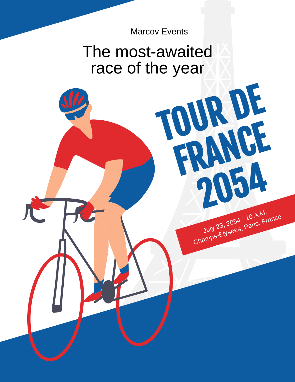 Tour De France Event Flyer Template - Edit Online & Download