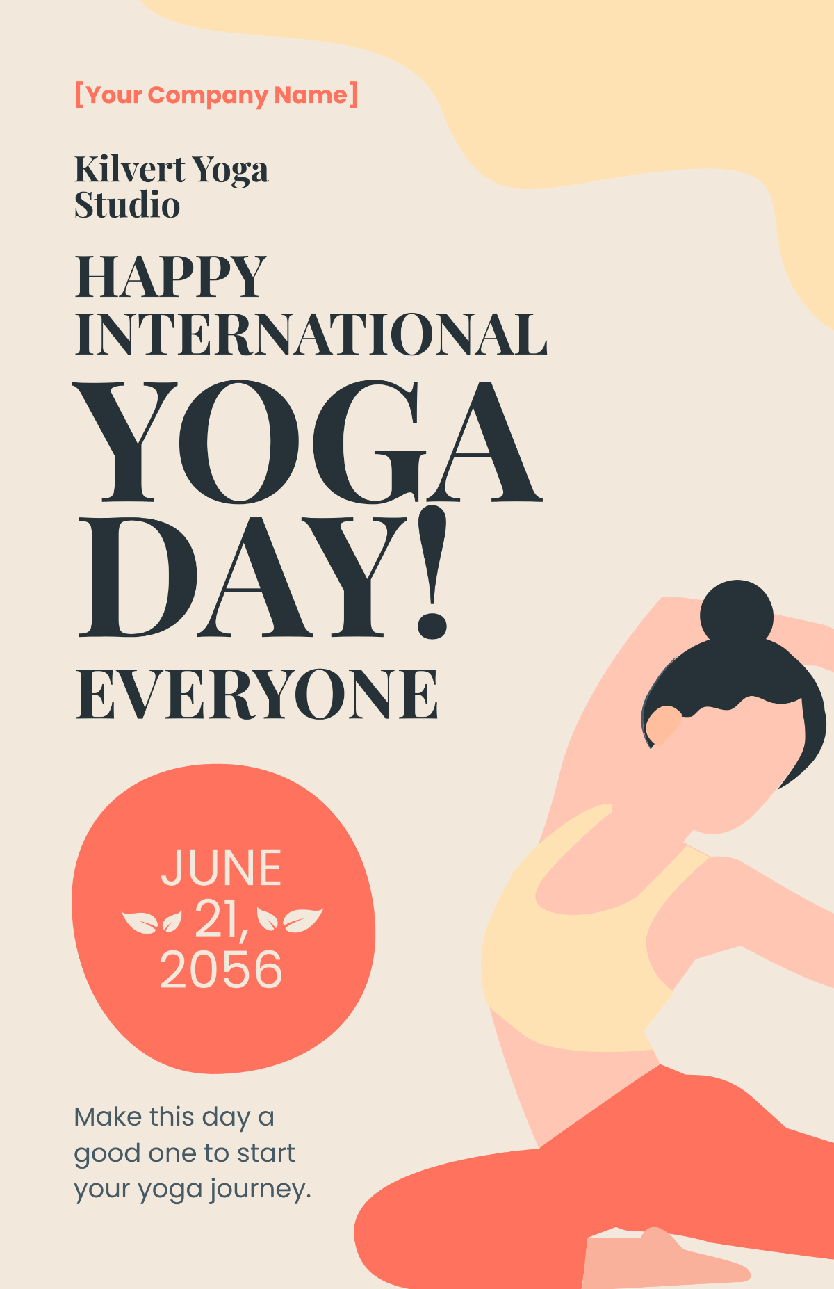 Modern International Yoga Day Poster
