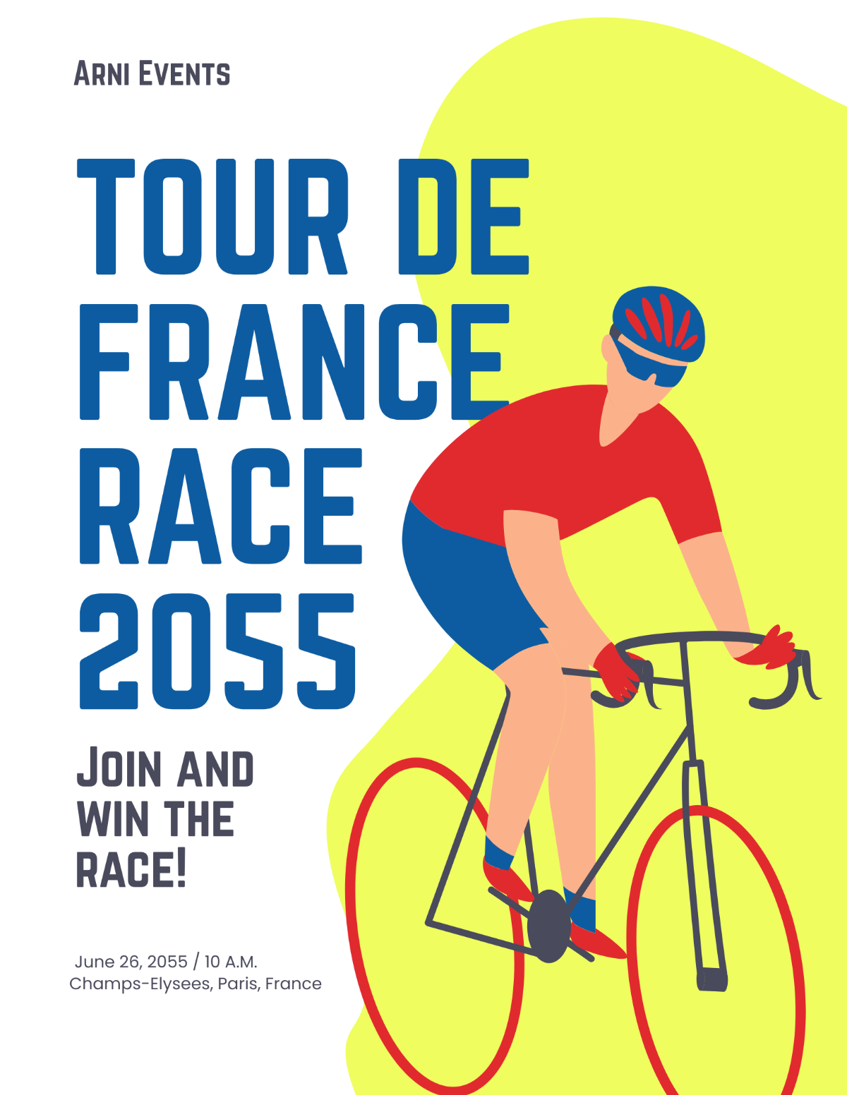 Tour De France Race Flyer