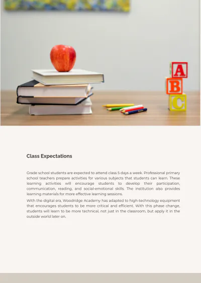 Free School Flipbook Template to Edit Online