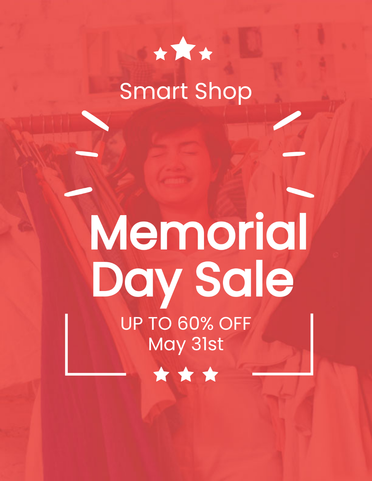 Memorial Day Sale Flyer Template