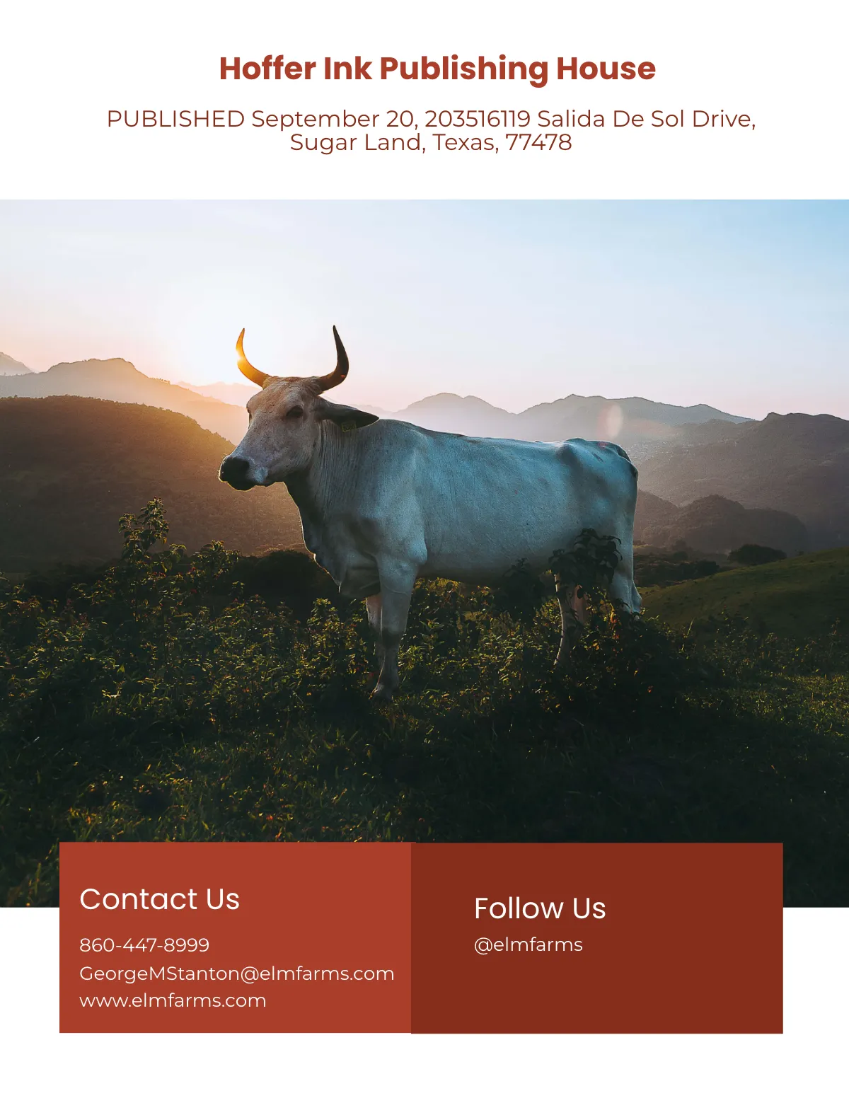 Free Bull Sale Catalog Template to Edit Online
