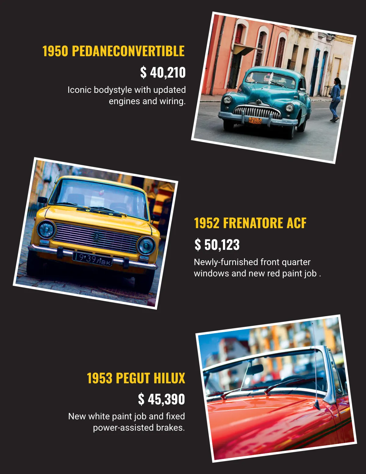 Free Car Auction Catalog Template to Edit Online