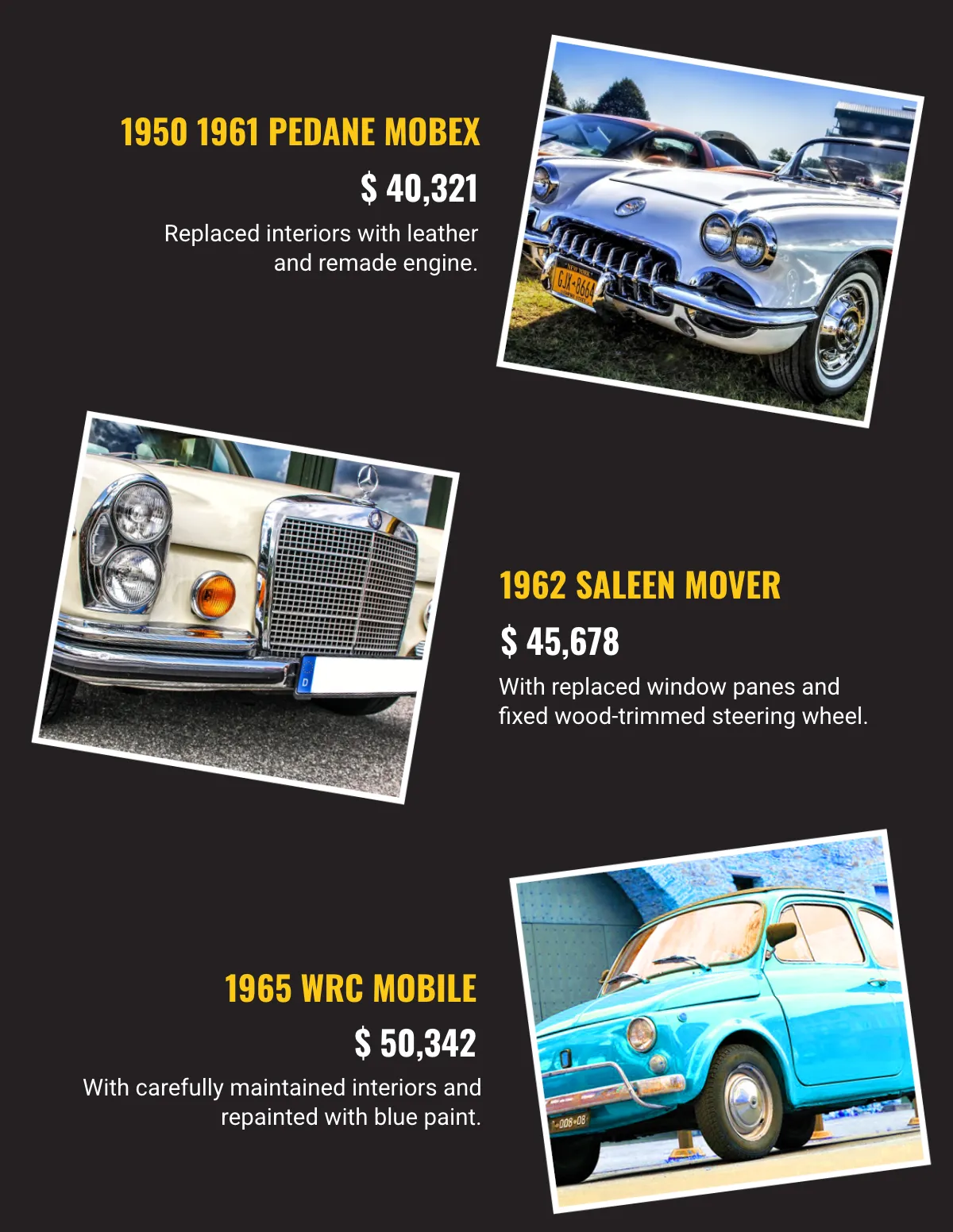 Free Car Auction Catalog Template to Edit Online