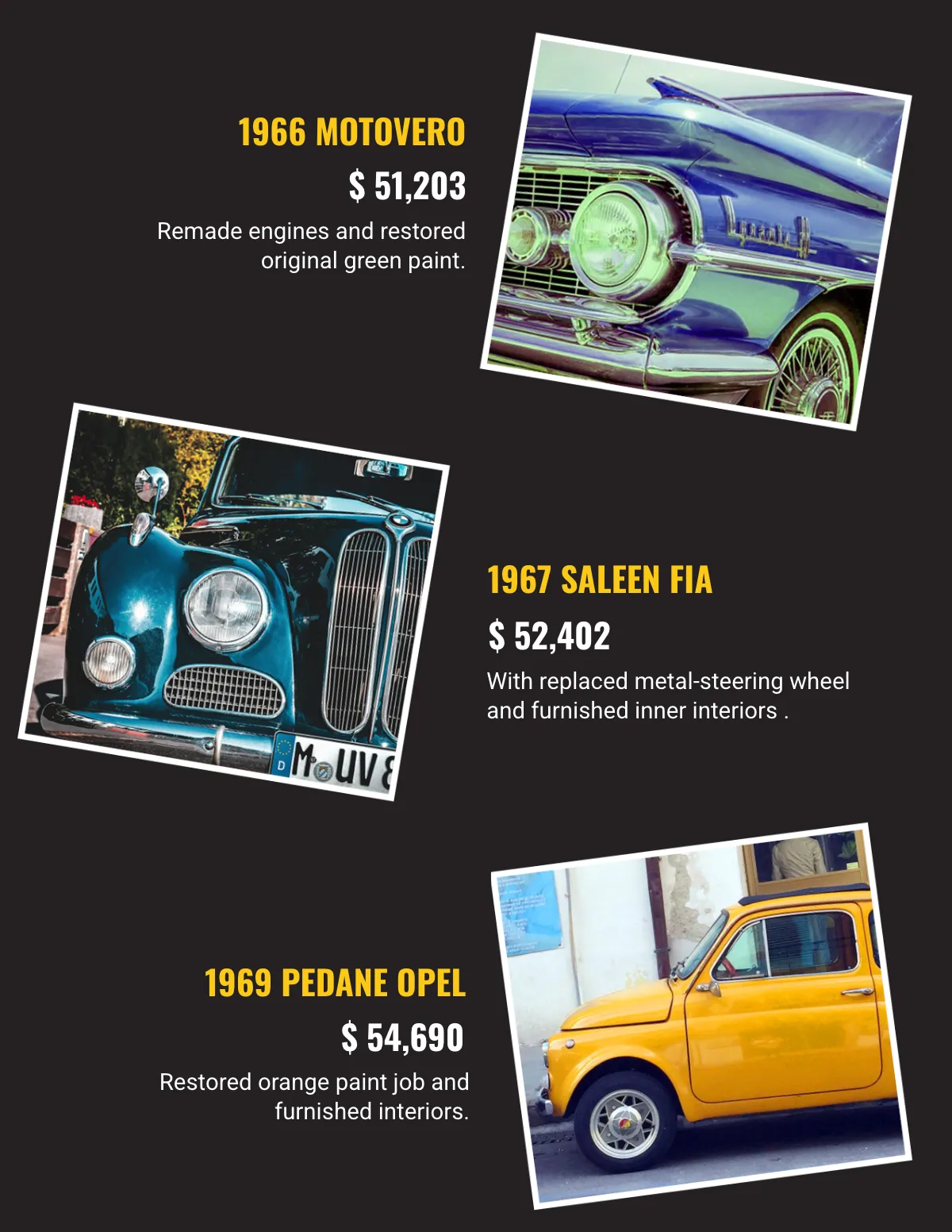 Free Car Auction Catalog Template to Edit Online