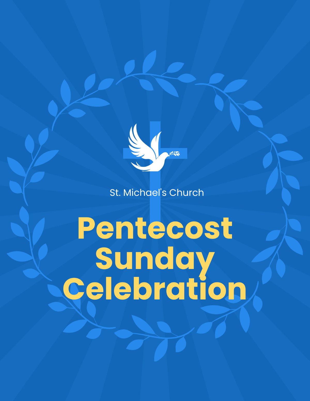 Pentecost Sunday Event Flyer Template