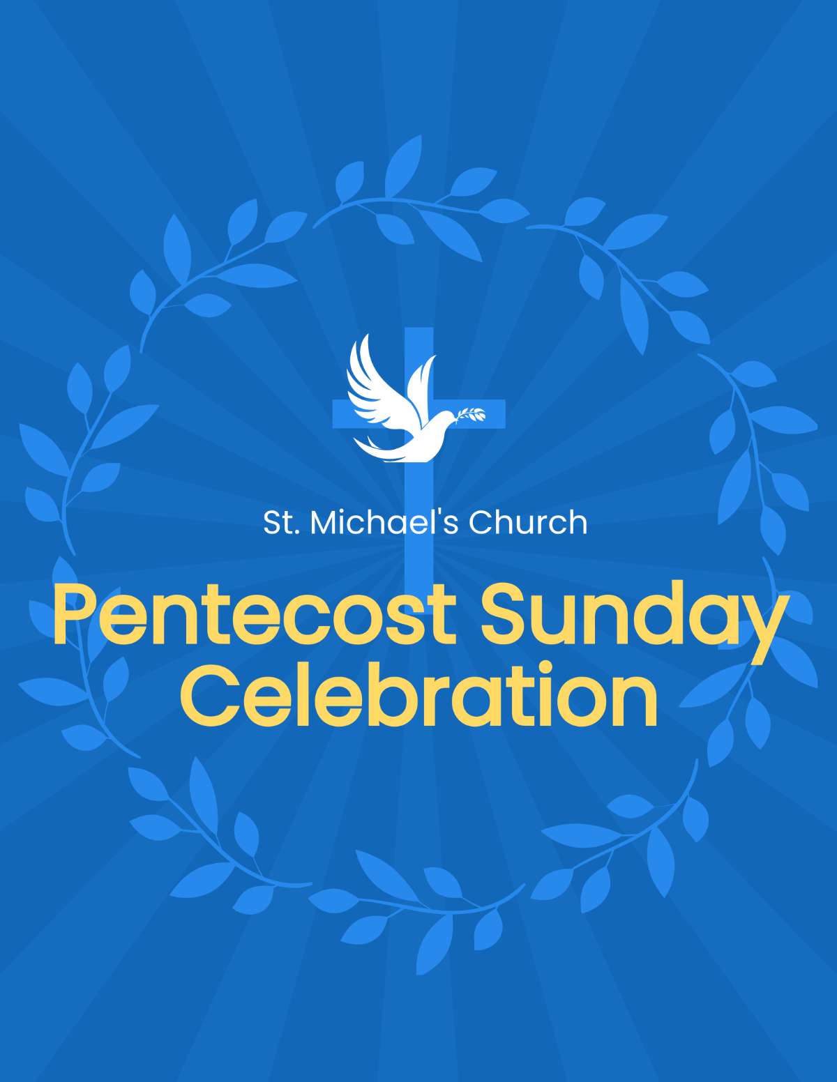 Pentecost Sunday Event Flyer Template