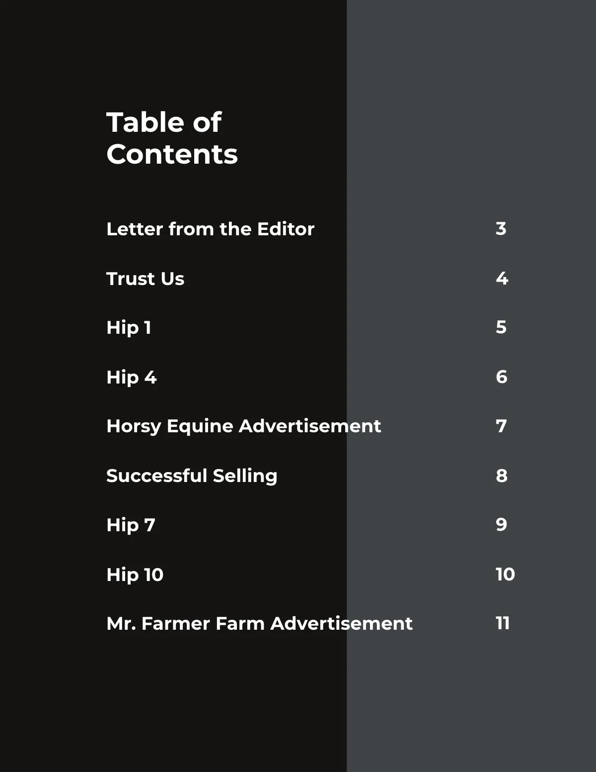 Free Horse Sale Catalog Template to Edit Online