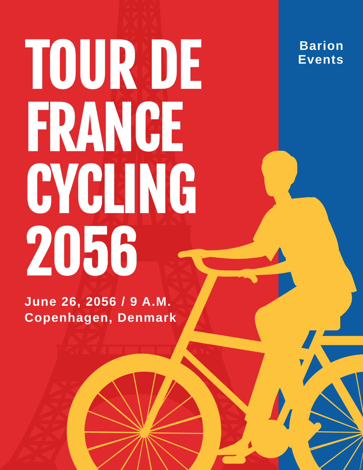 Free Tour De France Cycling Flyer Template