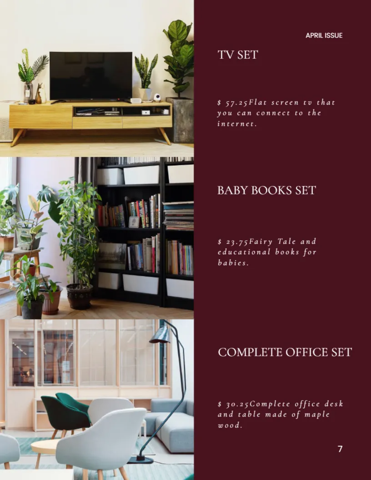 Free Simple Sale Catalog Template to Edit Online