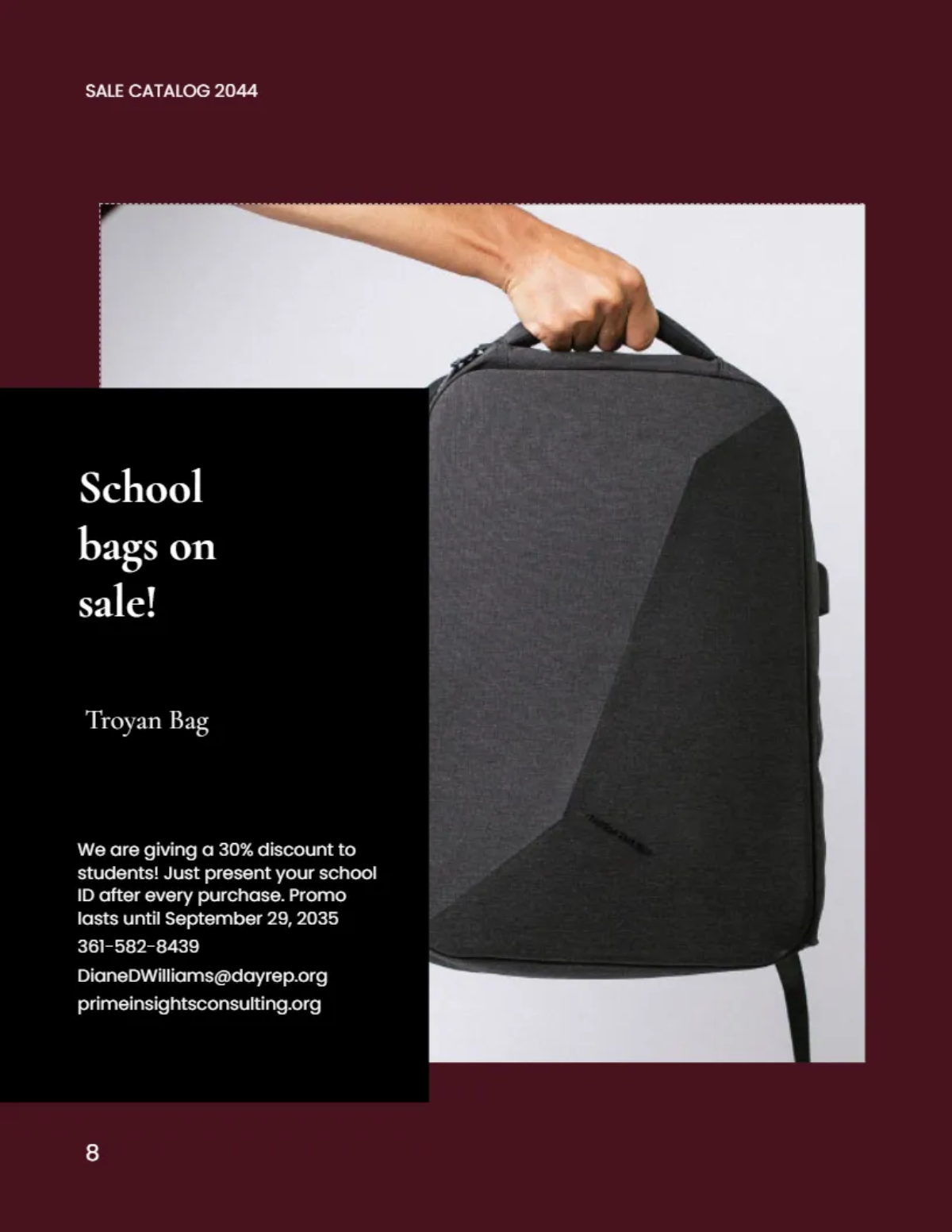 Free Simple Sale Catalog Template to Edit Online