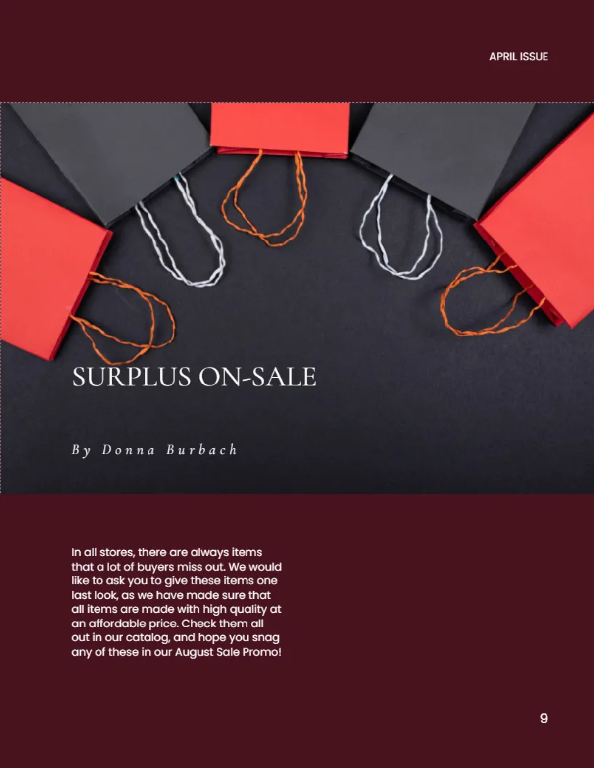 Free Simple Sale Catalog Template to Edit Online