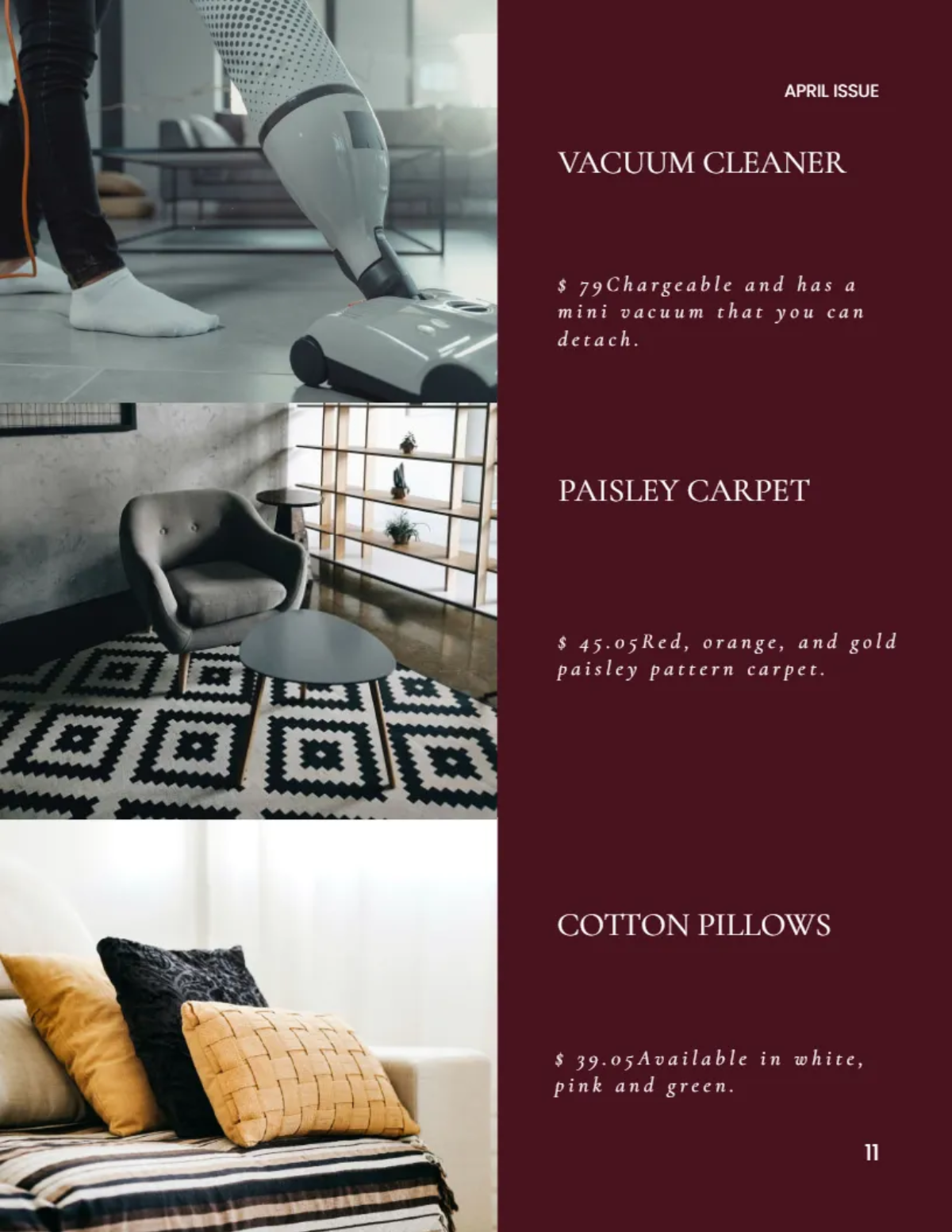 Free Simple Sale Catalog Template to Edit Online