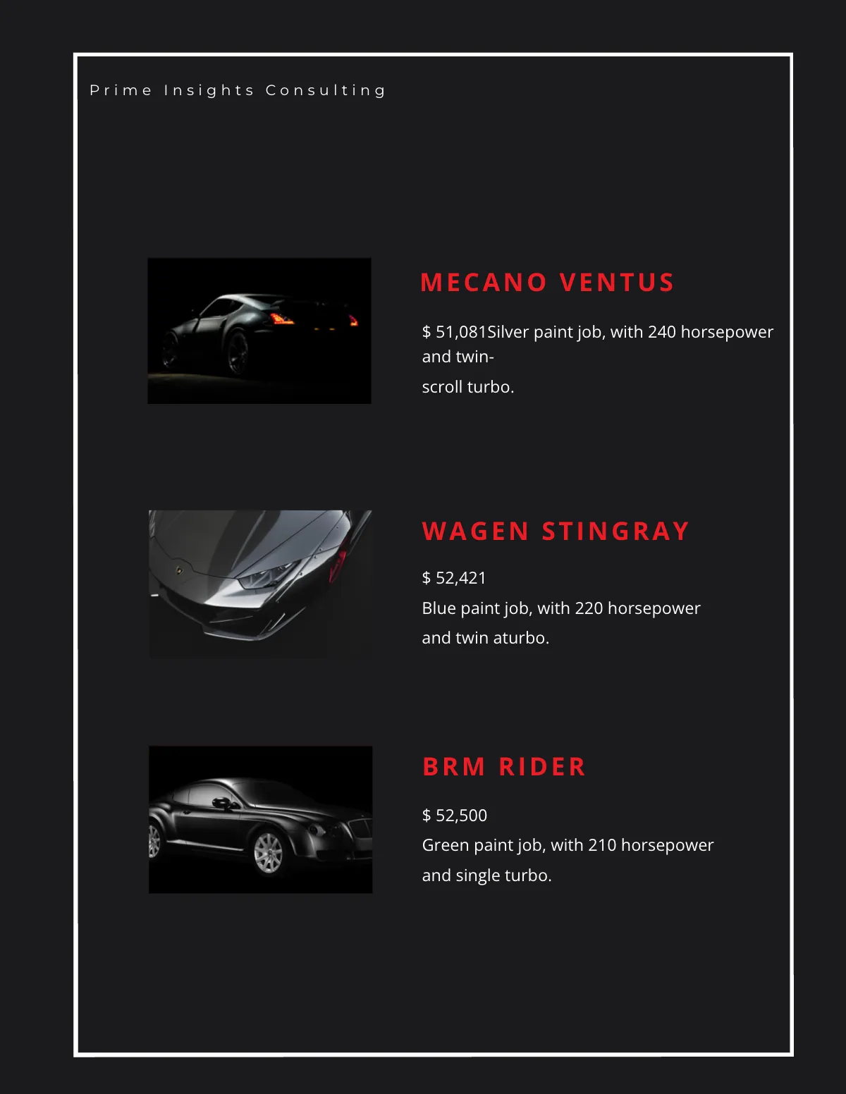 Free Automobiles Auction Catalog Template to Edit Online