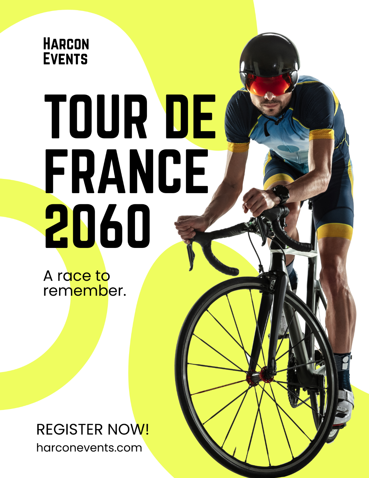 Free Simple Tour De France Flyer Template