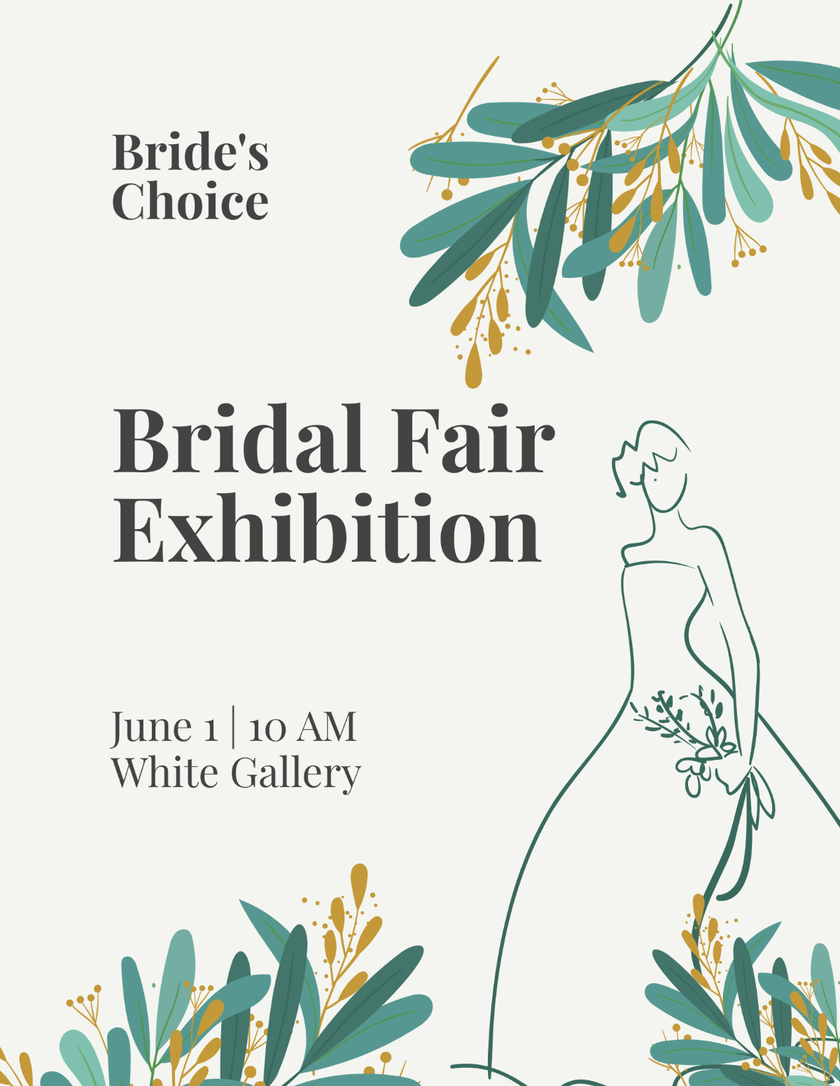 Bridal Fair Exhibition Flyer Template - Edit Online & Download