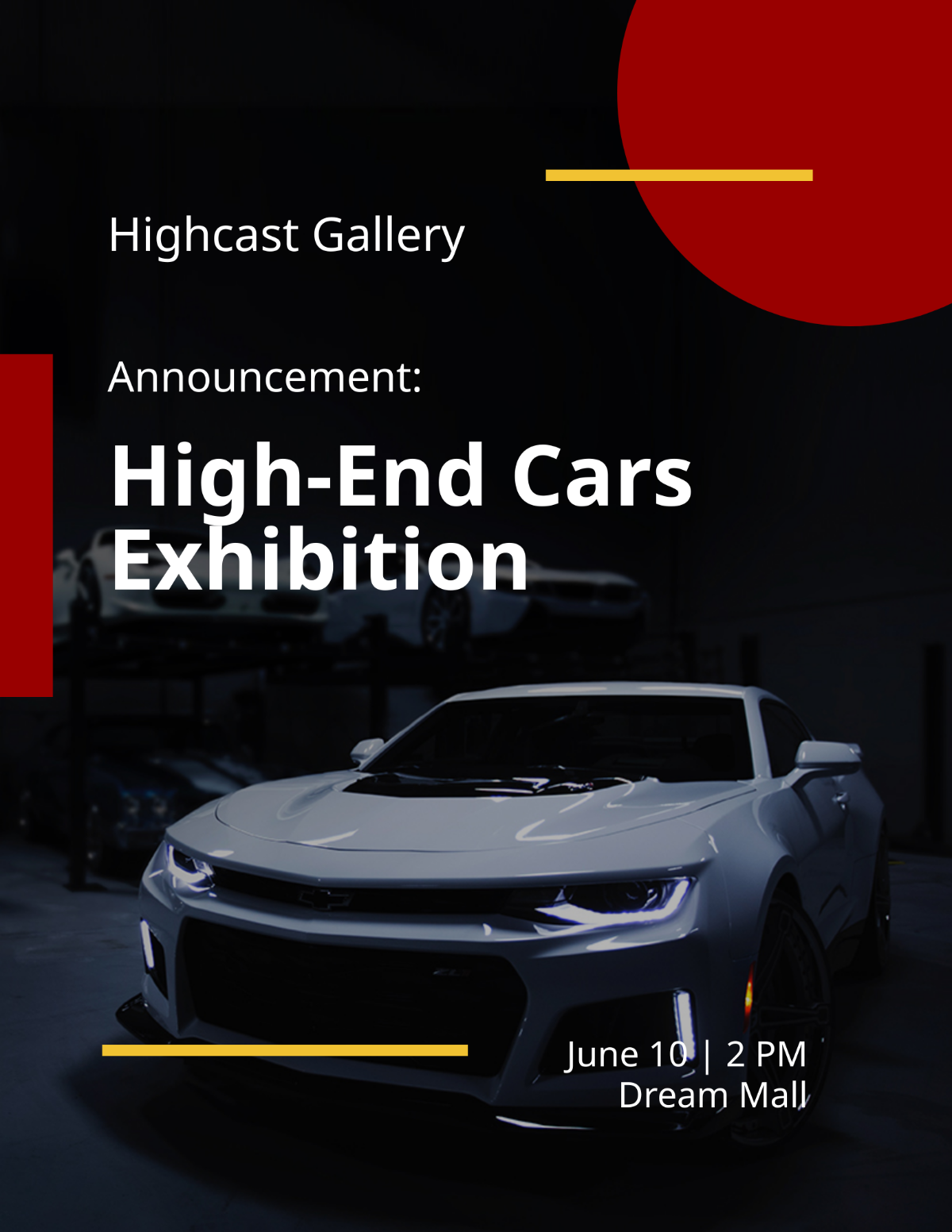 Exhibition Announcement Flyer Template - Edit Online & Download