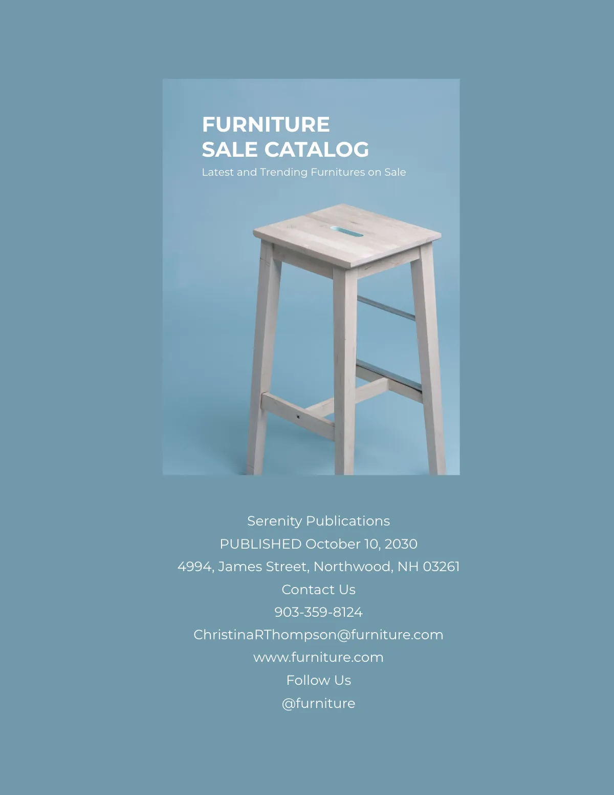 Free Furniture Sales Catalog Template to Edit Online