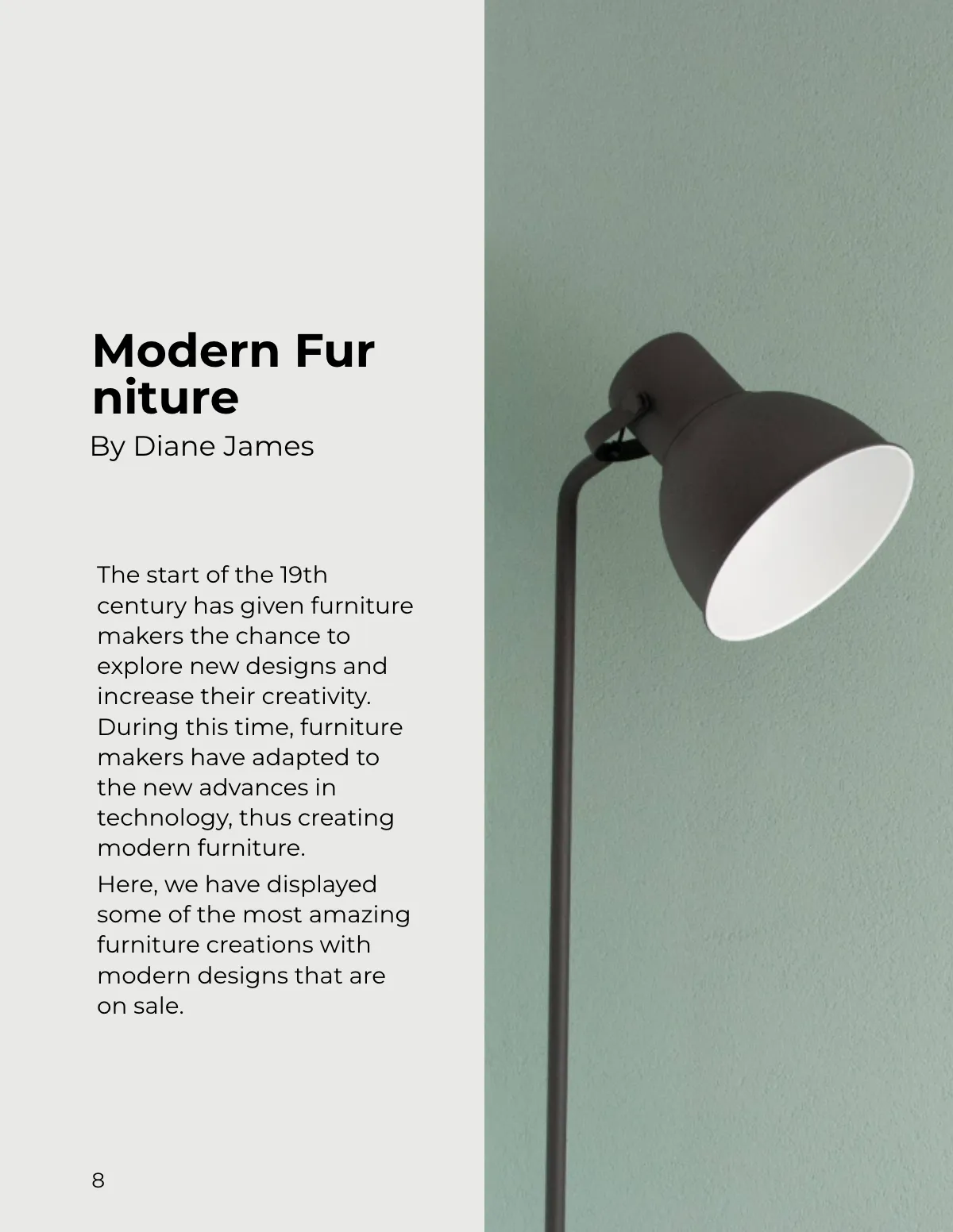 Free Furniture Sales Catalog Template to Edit Online