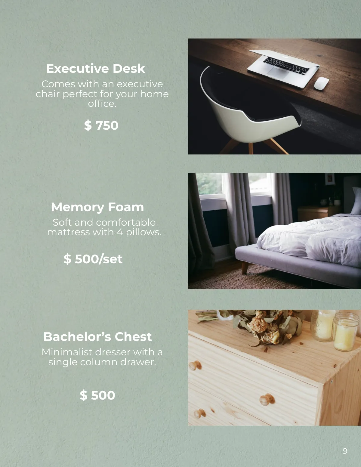 Free Furniture Sales Catalog Template to Edit Online