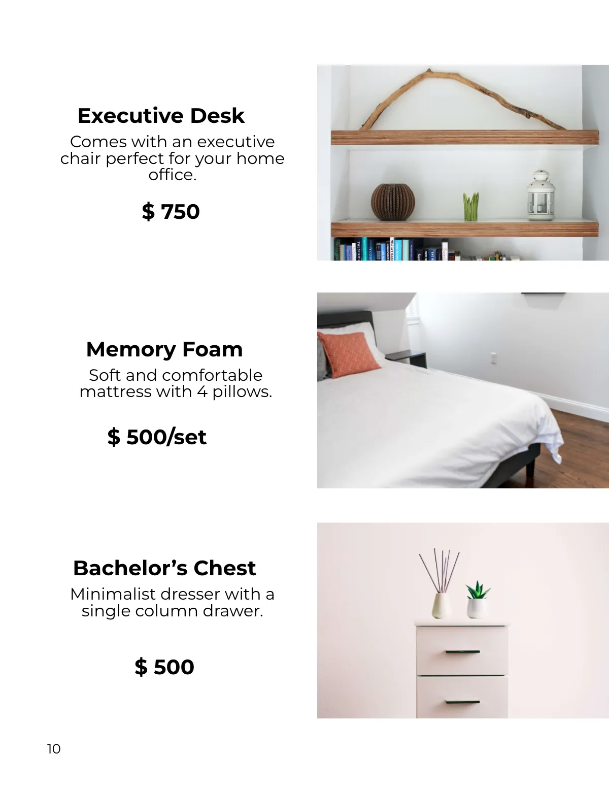 Free Furniture Sales Catalog Template to Edit Online