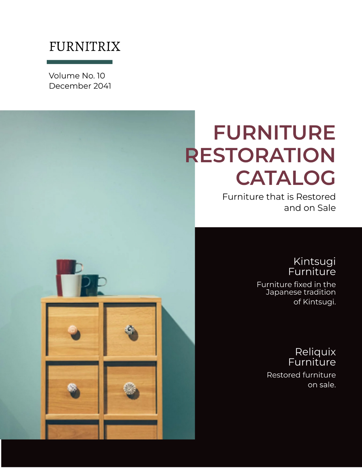 Furniture Restoration Catalog Template
