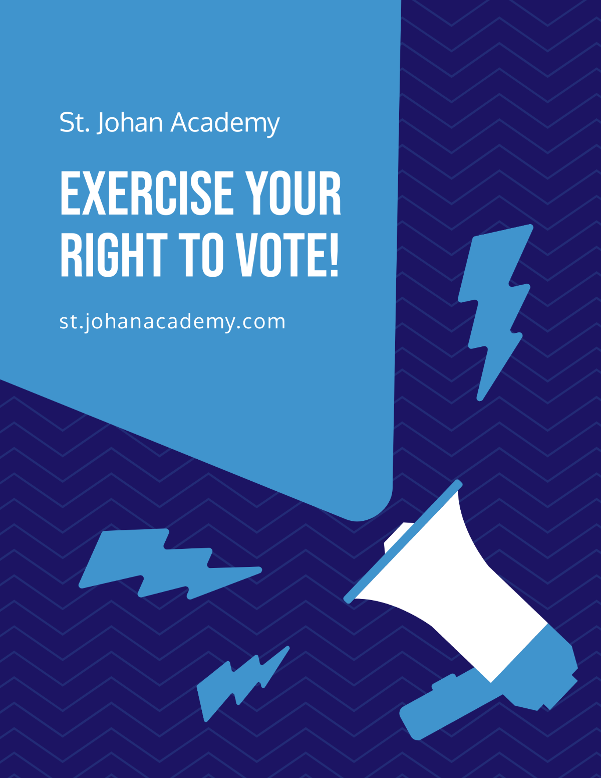 School Election Campaign Flyer Template