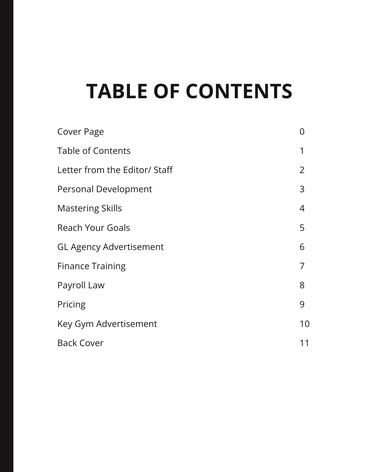 Free Simple Training Catalog Template to Edit Online