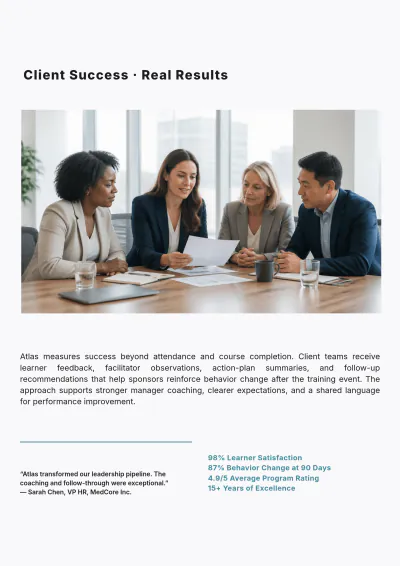 Free Simple Training Catalog Template to Edit Online