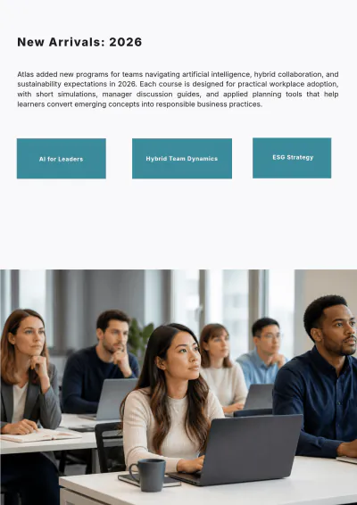 Free Simple Training Catalog Template to Edit Online