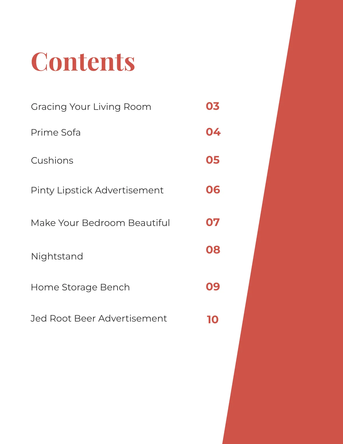 Free Simple Interior Catalogue Template to Edit Online