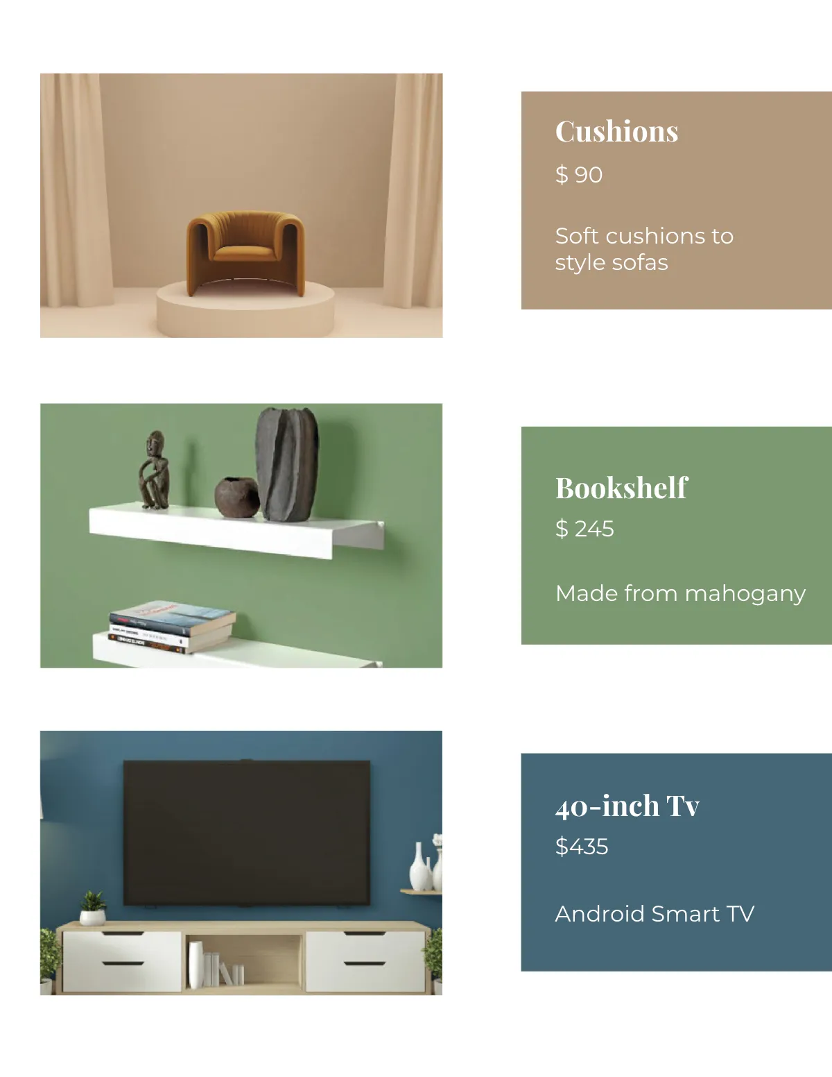 Free Simple Interior Catalogue Template to Edit Online