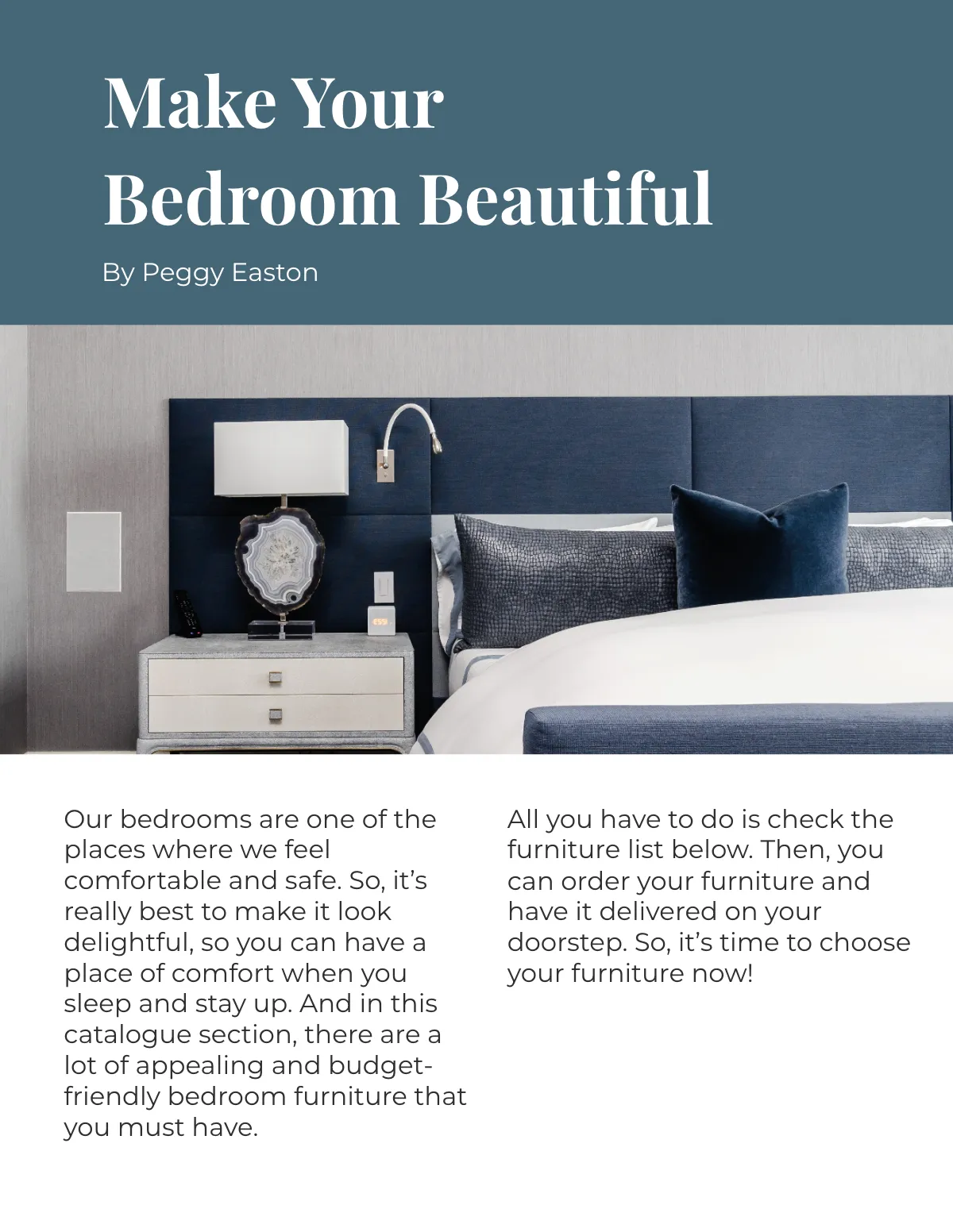 Free Simple Interior Catalogue Template to Edit Online