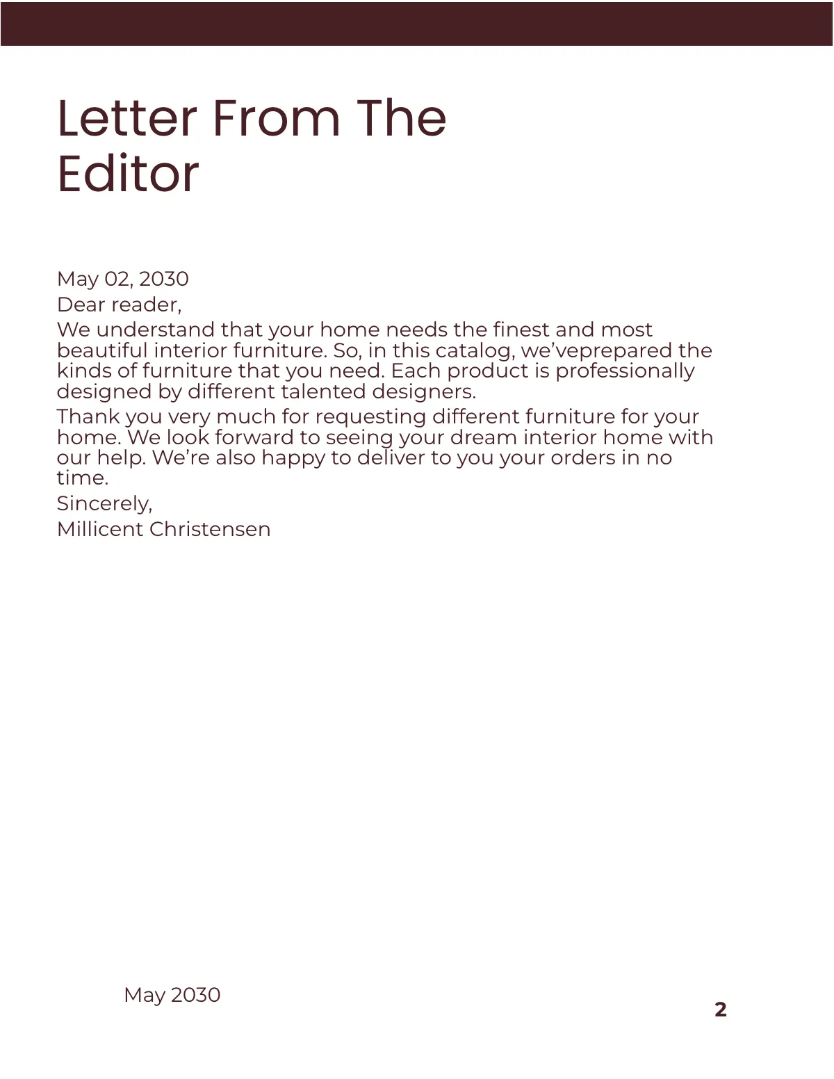 Free Square Interior Catalogue Template to Edit Online