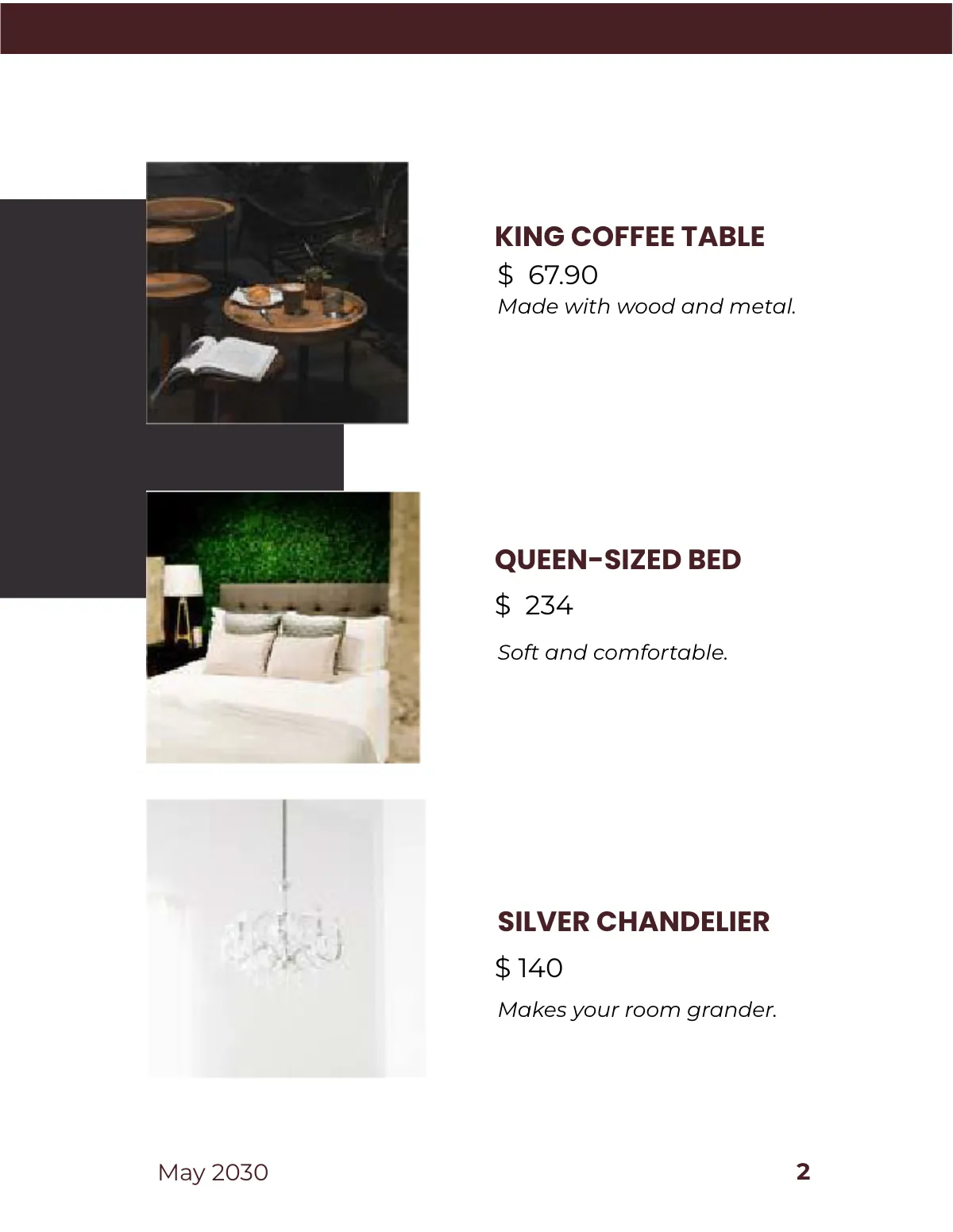 Free Square Interior Catalogue Template to Edit Online