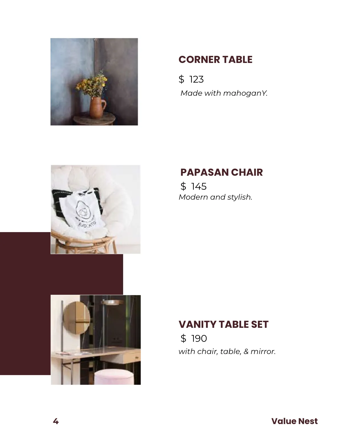 Free Square Interior Catalogue Template to Edit Online