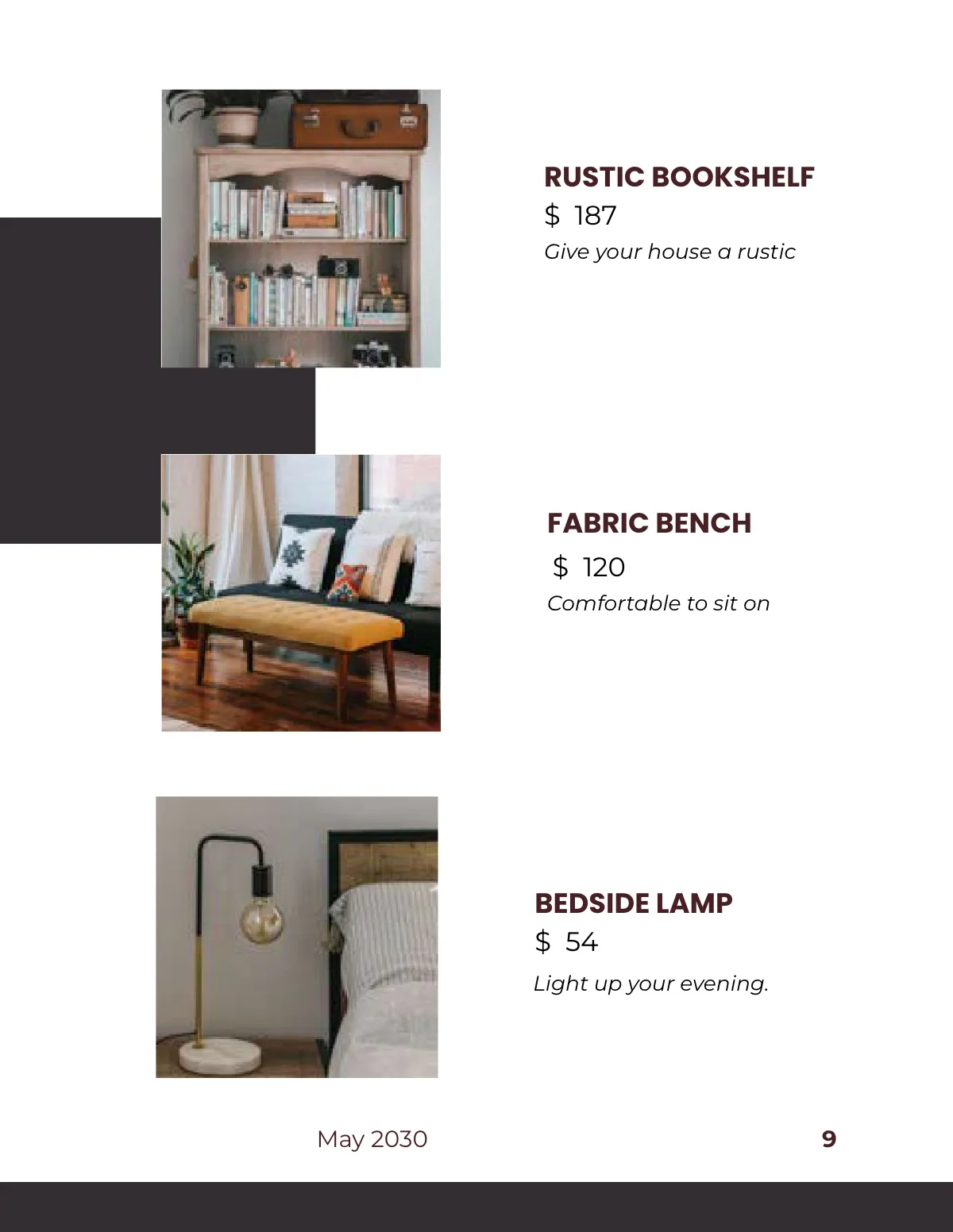 Free Square Interior Catalogue Template to Edit Online