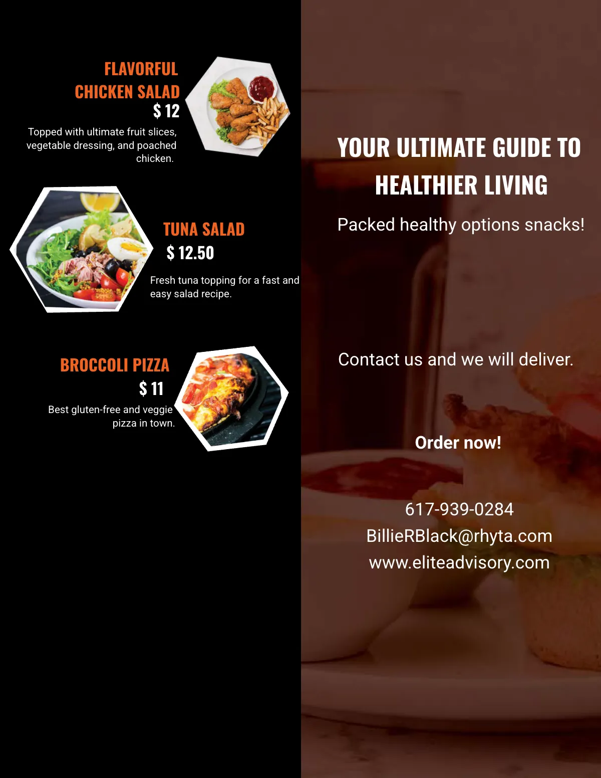 Free Food Menu Catalog Template to Edit Online