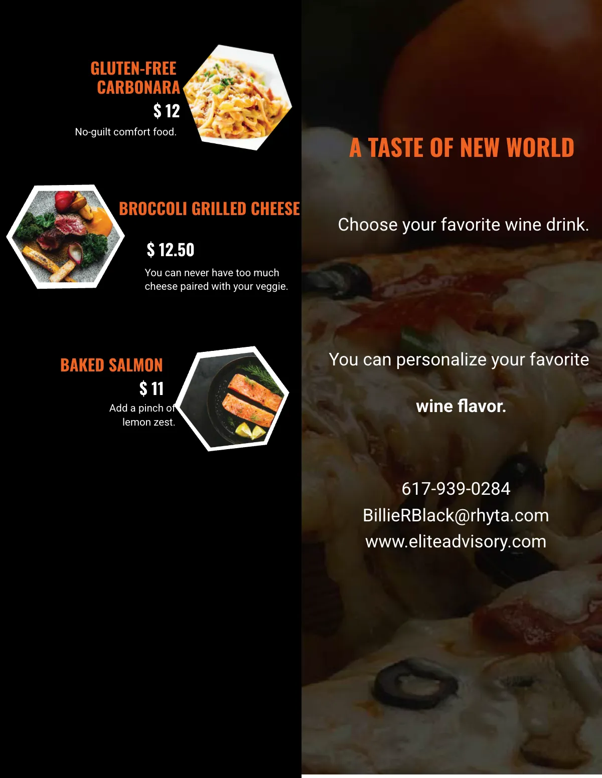 Free Food Menu Catalog Template to Edit Online