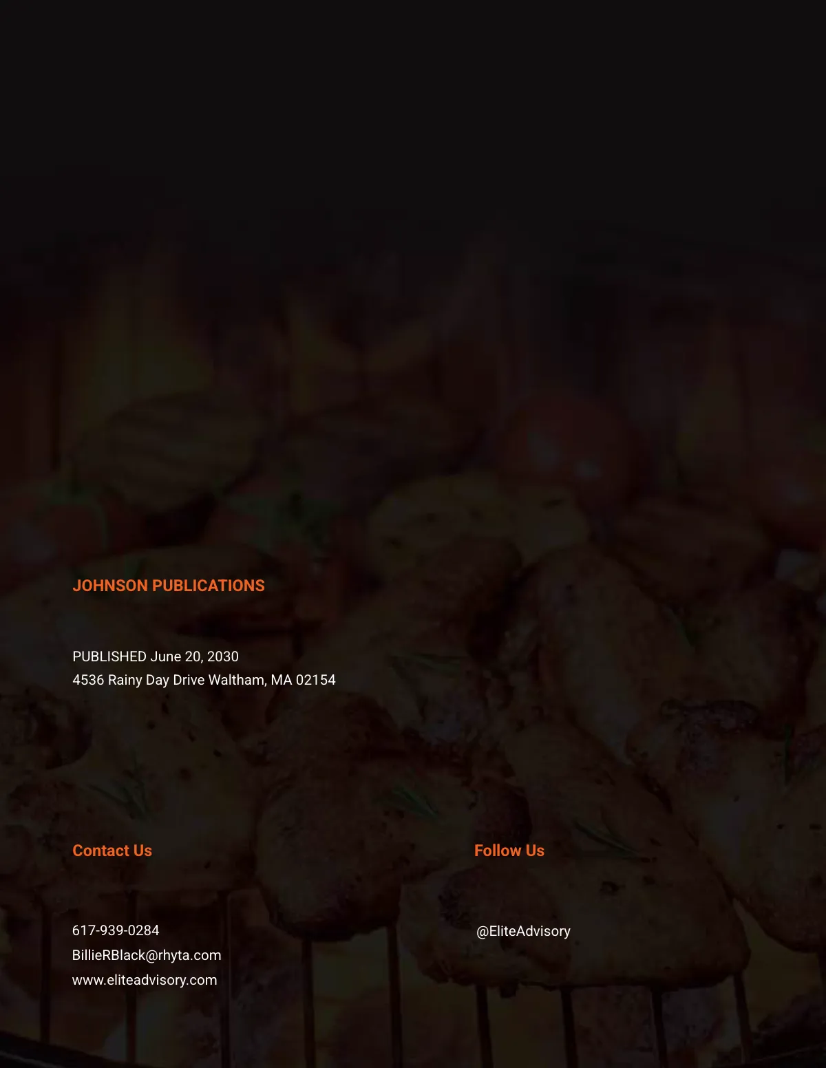 Free Food Menu Catalog Template to Edit Online