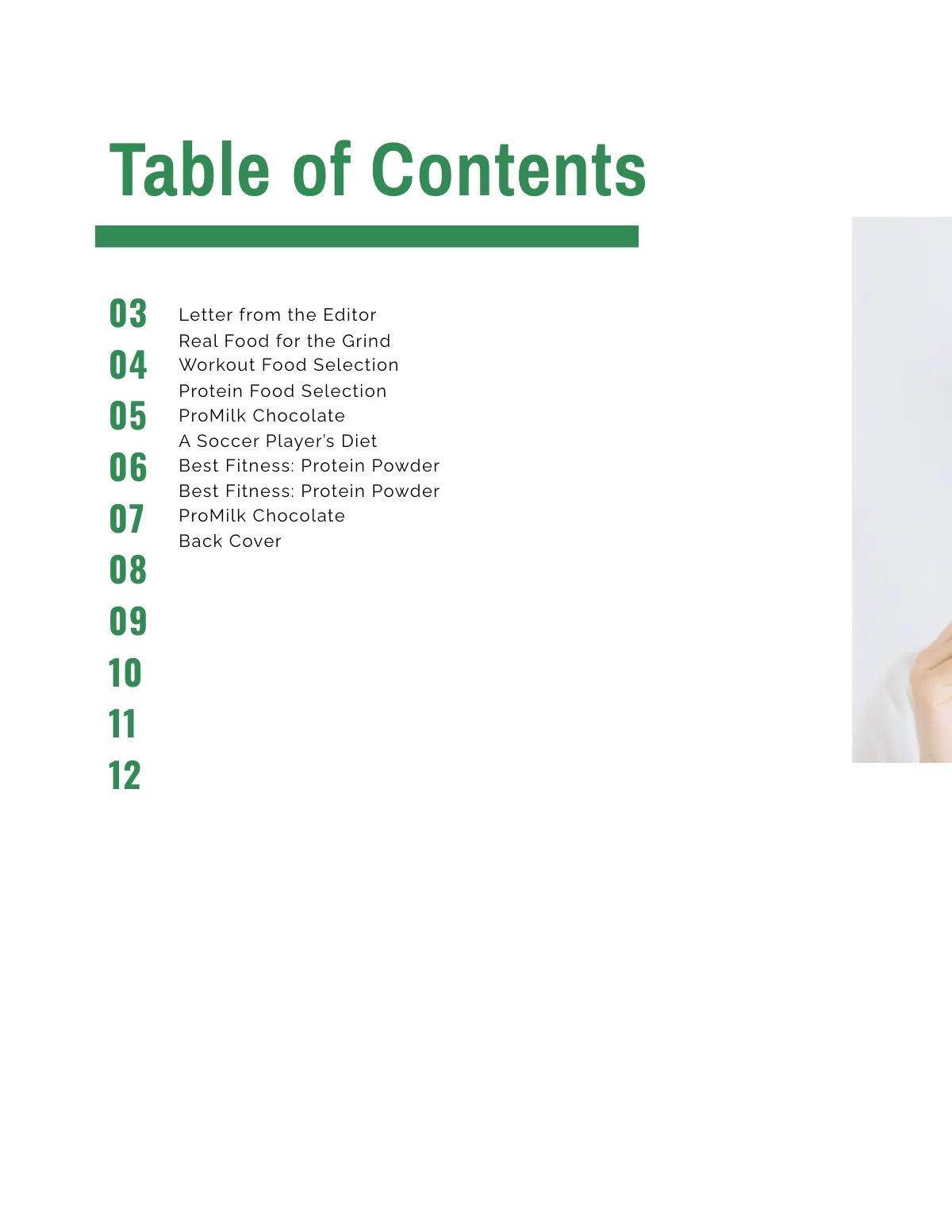 Free Sports Nutrition Catalog Template to Edit Online