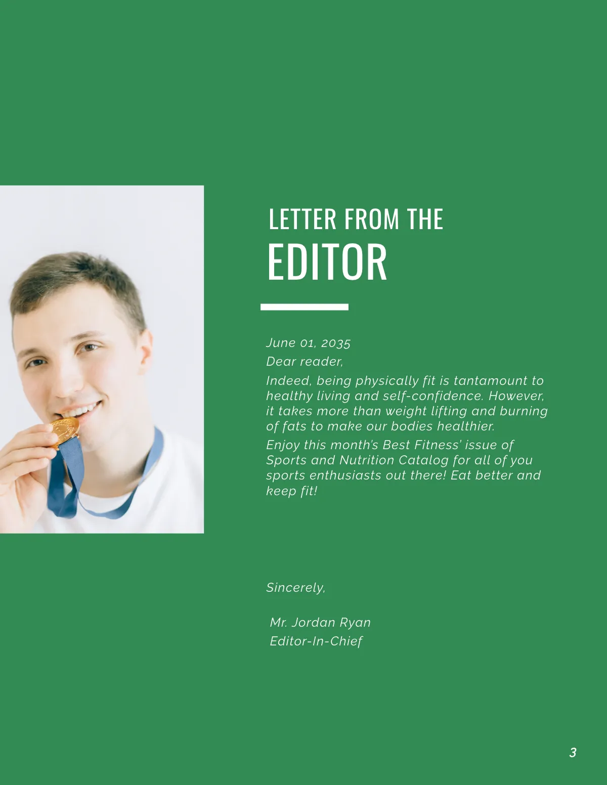 Free Sports Nutrition Catalog Template to Edit Online