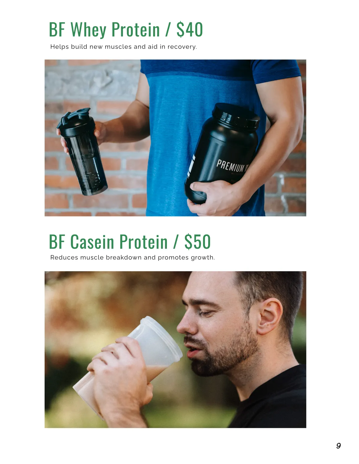 Free Sports Nutrition Catalog Template to Edit Online