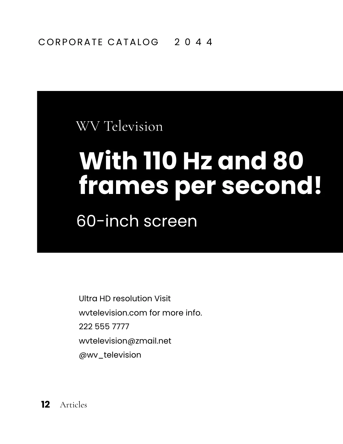 Free Minimalist Corporate Catalog Template to Edit Online