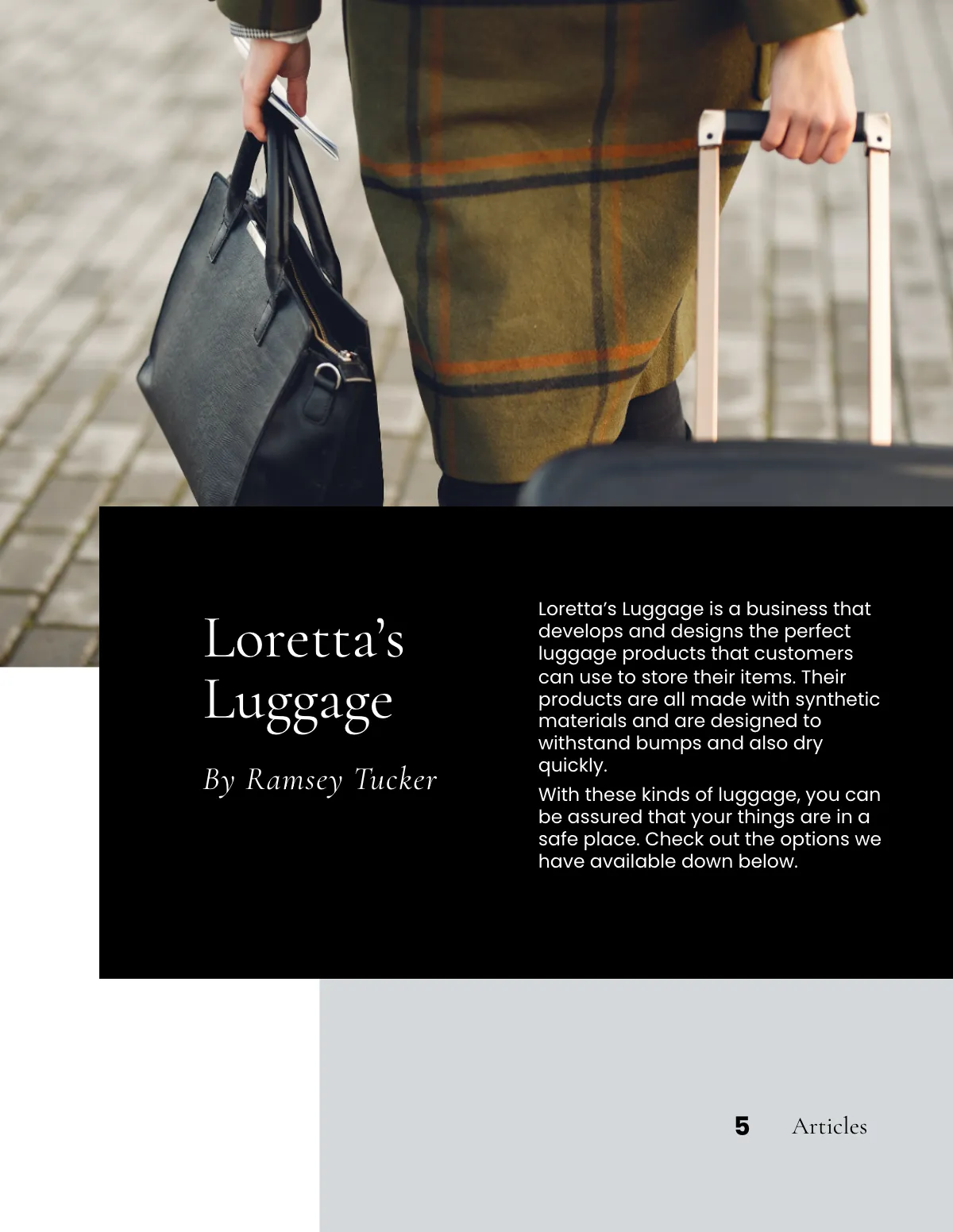 Free Minimalist Corporate Catalog Template to Edit Online