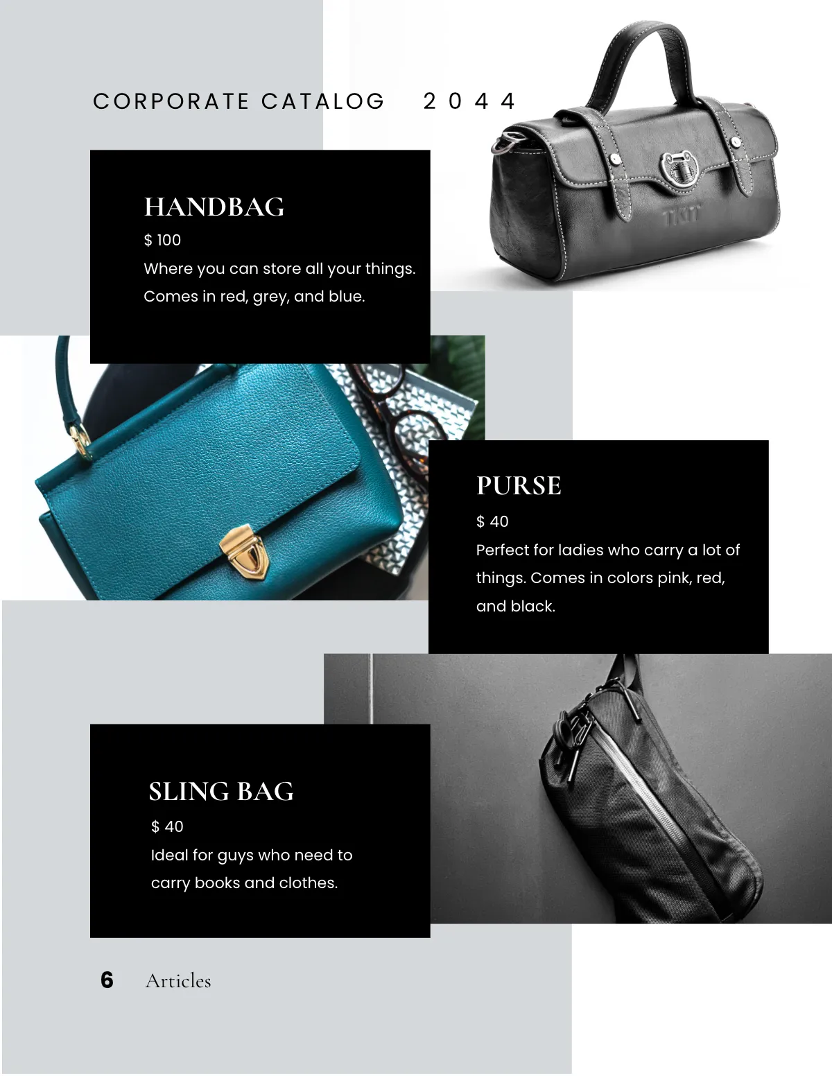 Free Minimalist Corporate Catalog Template to Edit Online